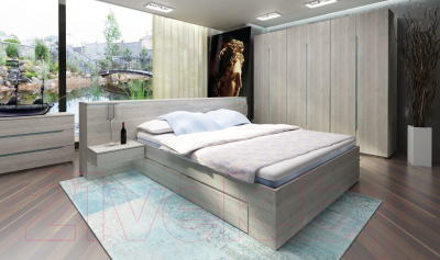 Двуспальная кровать 3Dom  Фореста РС002 - фото