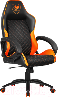 Кресло геймерское Cougar  Fusion, черный/оранжевый - фото