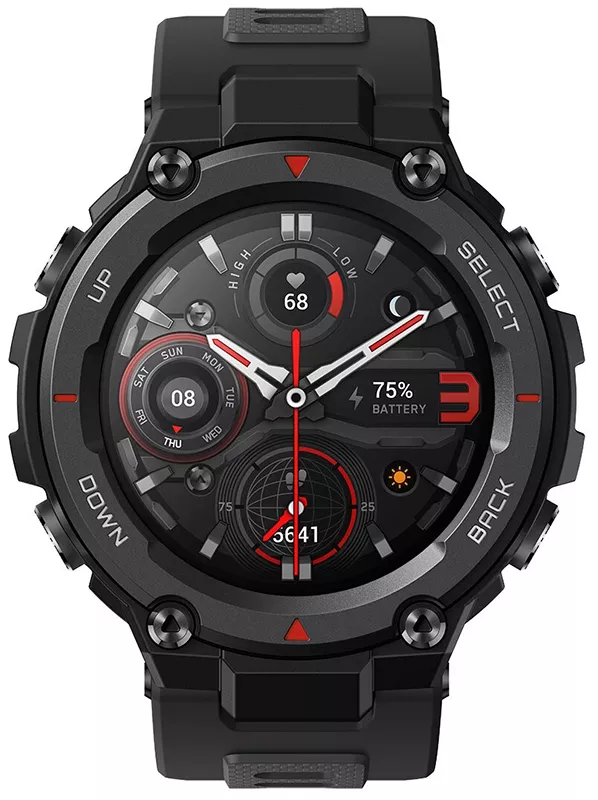 Гибридные умные часы Amazfit T-Rex Pro (черный) - фото