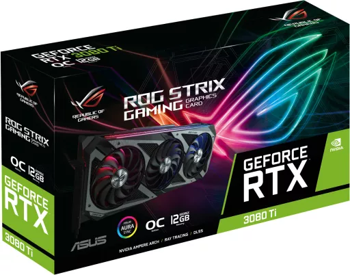 Видеокарта Asus ROG Strix GeForce RTX 3080 Ti OC Edition 12GB GDDR6X - фото