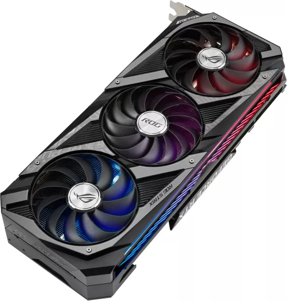 Видеокарта Asus ROG Strix GeForce RTX 3080 Ti OC Edition 12GB GDDR6X - фото