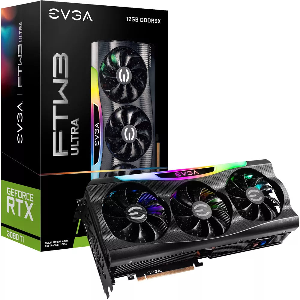 Видеокарта EVGA GeForce RTX 3080 Ti FTW3 Ultra Gaming 12GB GDDR6X 12G-P5-3967-KR - фото