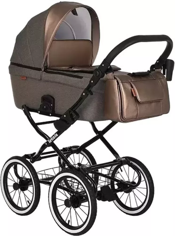 Коляска-люлька Pituso Leticia Classic (511/CL, chocolate/brown metalic) - фото