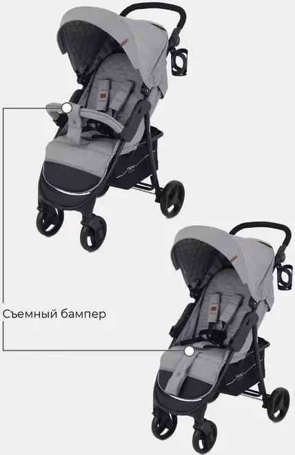 Детская прогулочная коляска MOWbaby Cross Gold / RA089 (beige) - фото