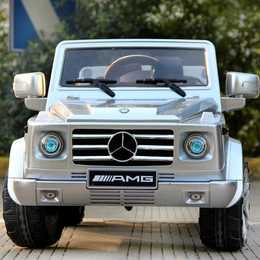Детский электромобиль Baby Maxi Mercedes-Benz G55 AMG Silver Paint LUX - фото